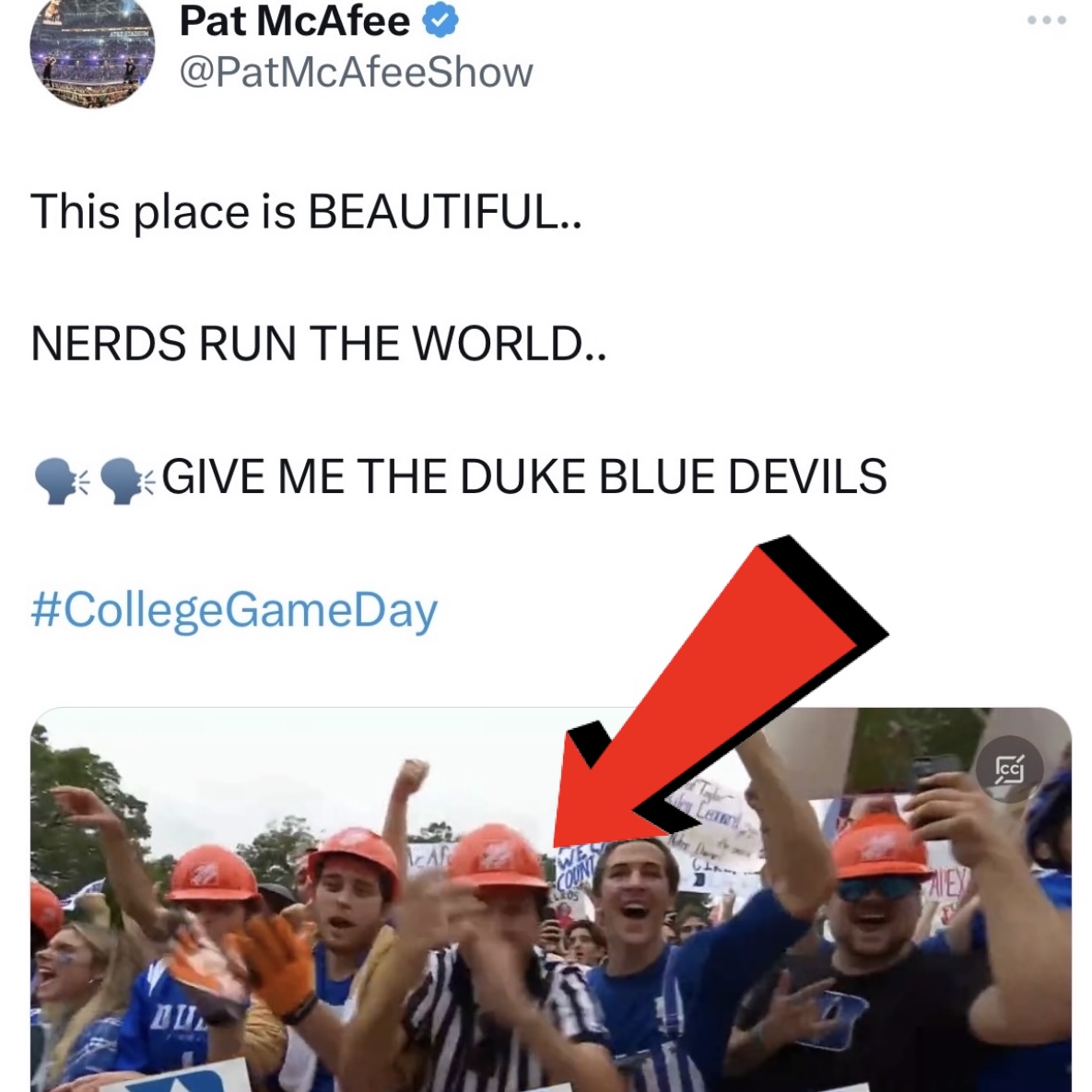 College GameDay tweet